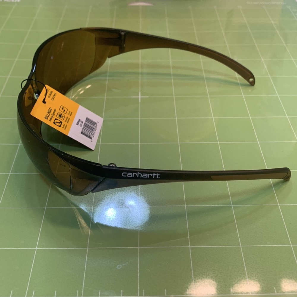 Carhartt Billings Safety Glasses Sandstone Bronze Temples Sandstone Bronze Lens - Picture 2 of 5